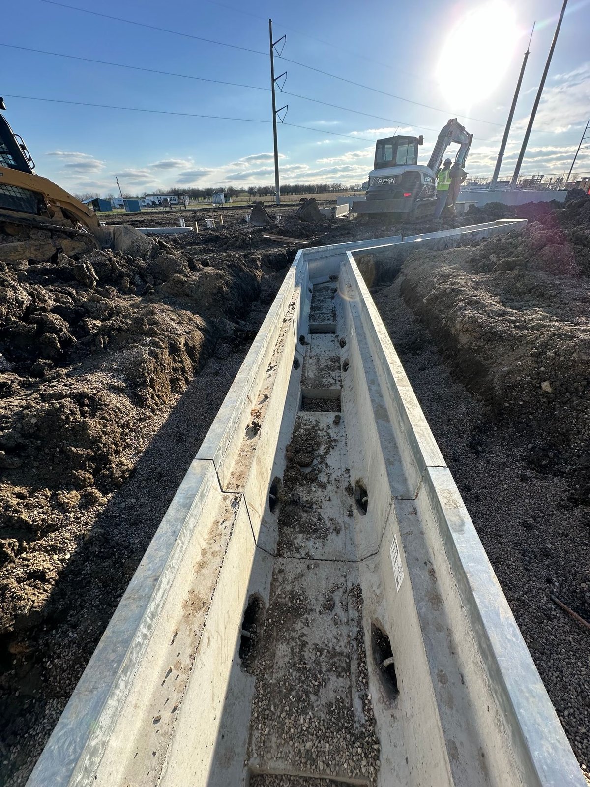 Electrical duct bank construction