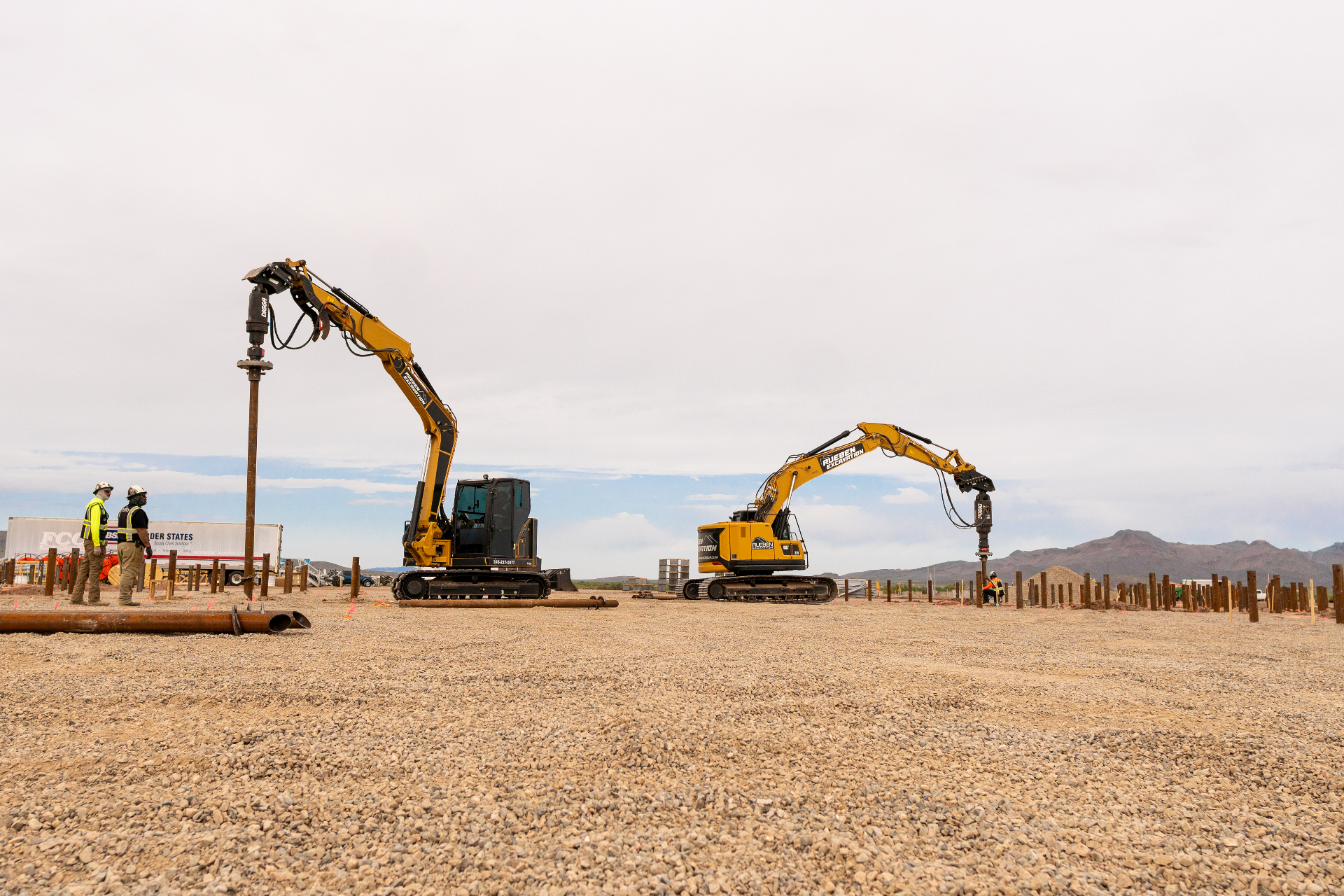 Winchester 1 & 2 BESS Facility — Helical Pile Foundations · Duct Banks in Willcox, Arizona
