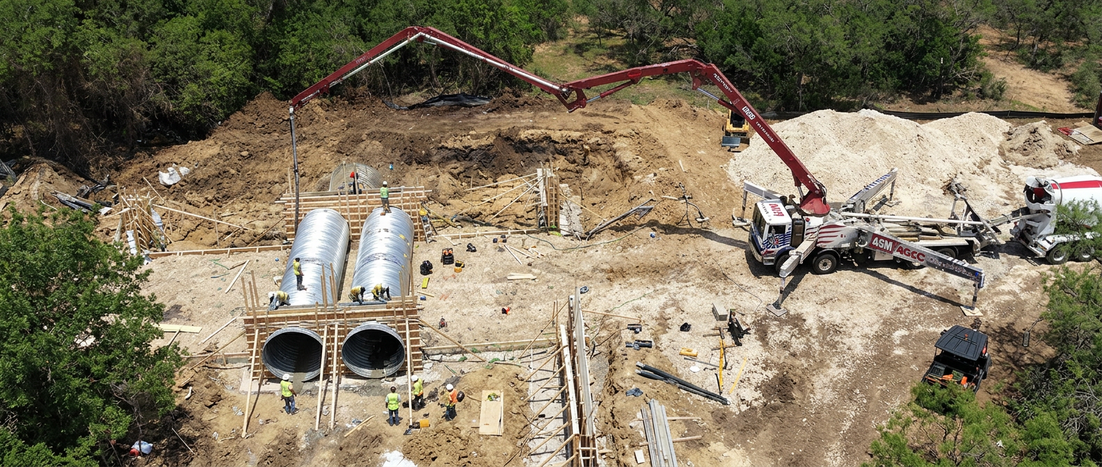 Alamo City BESS Facility — Earthworks · Grading · Drainage · Helical Pile Foundations in San Antonio, Texas
